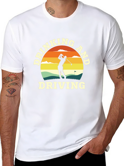 Camiseta Negra Divertida Golf y Humor