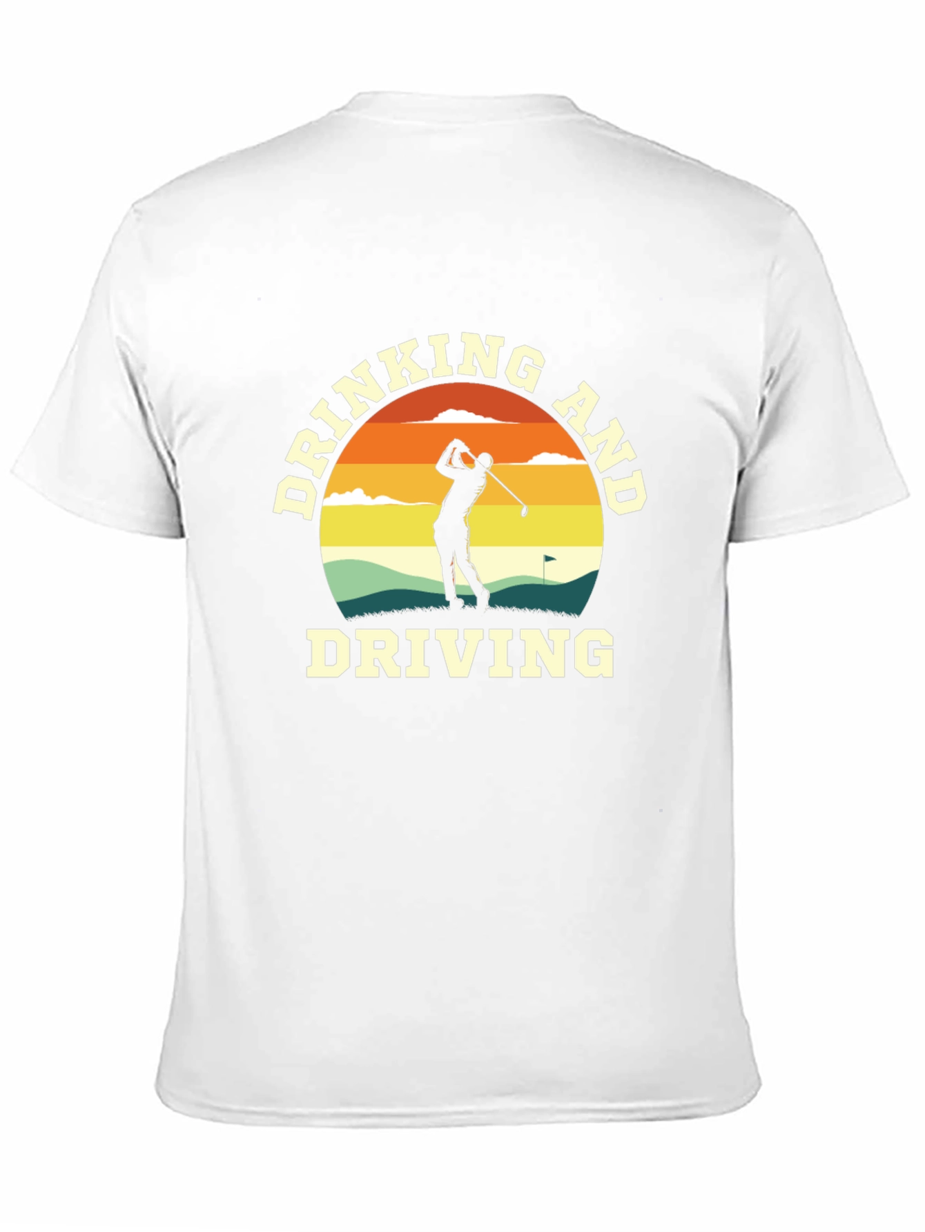 Camiseta Negra Divertida Golf y Humor
