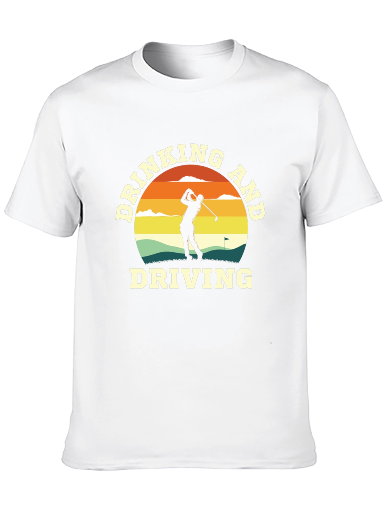Camiseta Negra Divertida Golf y Humor