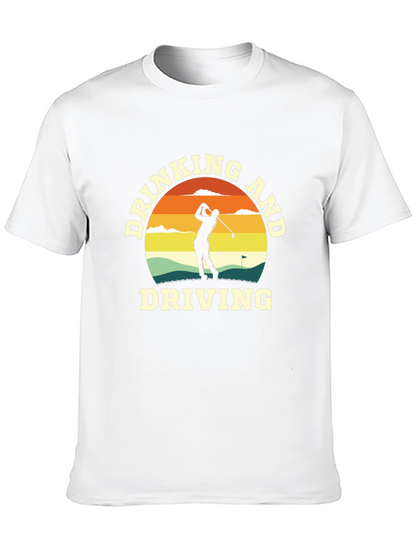 Camiseta Negra Divertida Golf y Humor
