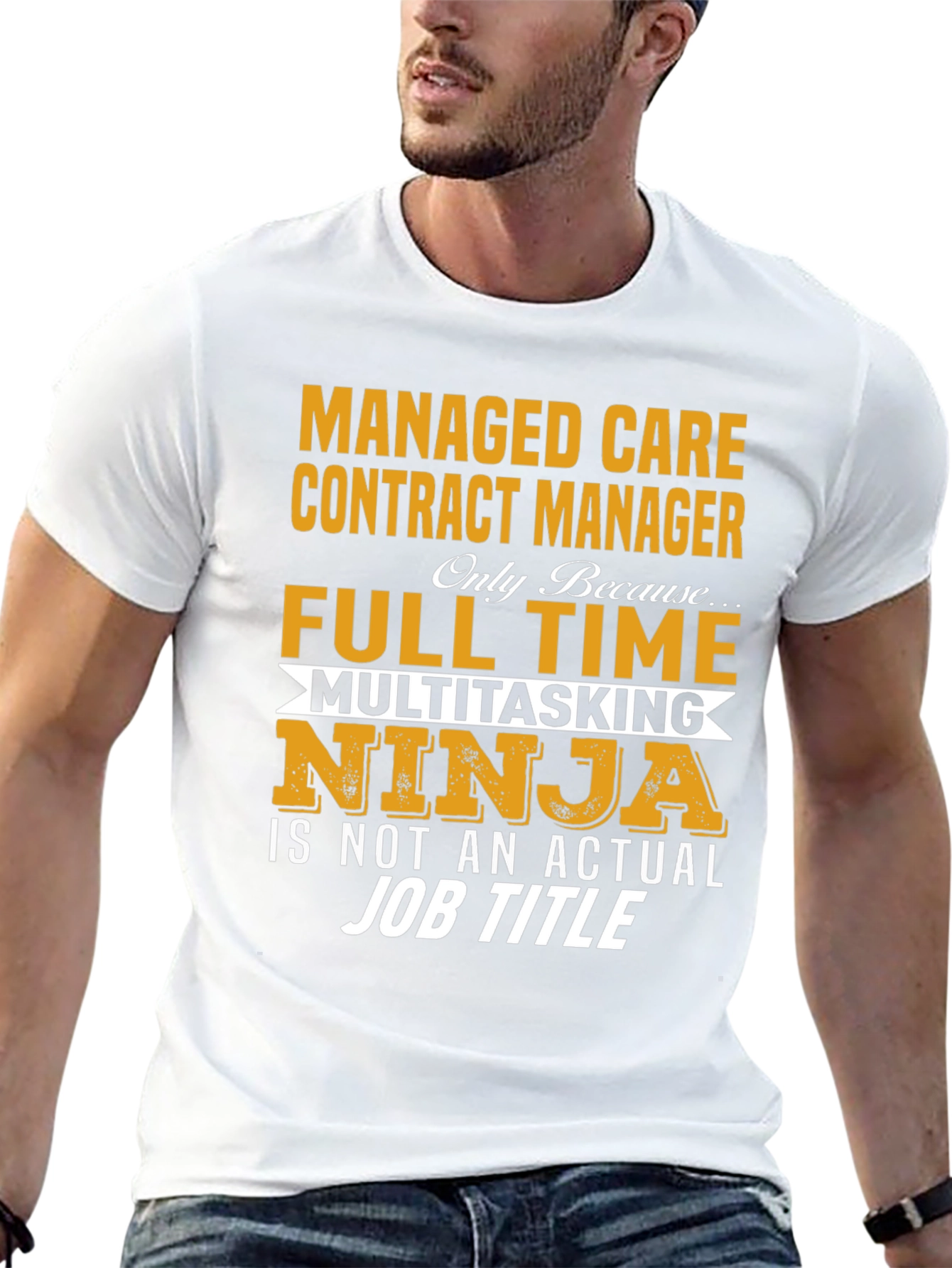 Camiseta Negra: Managed Care Contract Manager Ninja