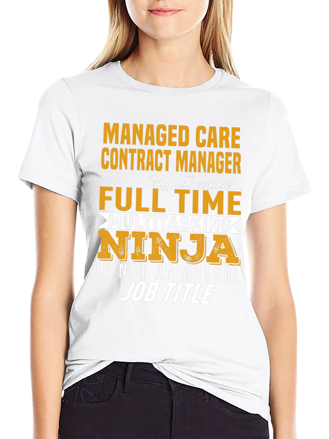 Camiseta Negra: Managed Care Contract Manager Ninja