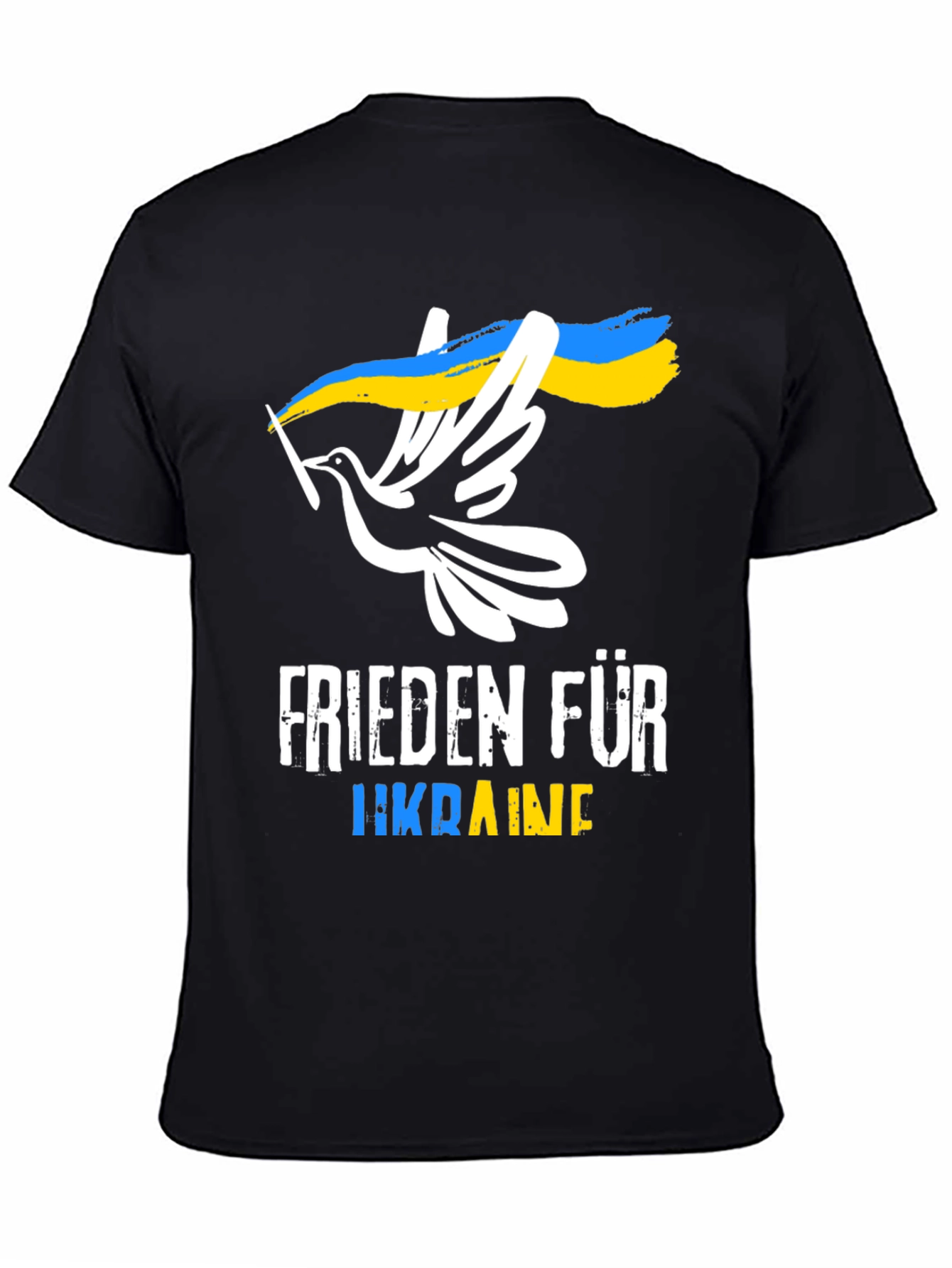 Camiseta Negra: Paz Para Ucrania