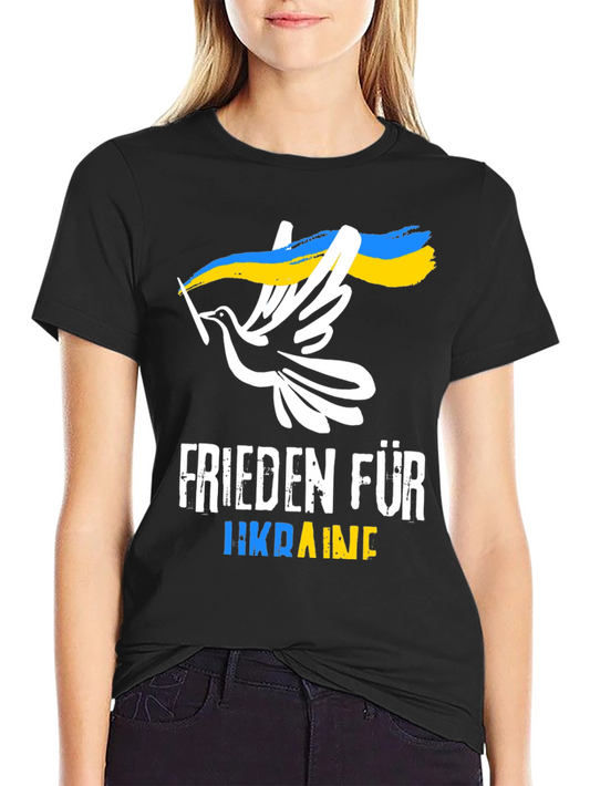 Camiseta Negra: Paz Para Ucrania