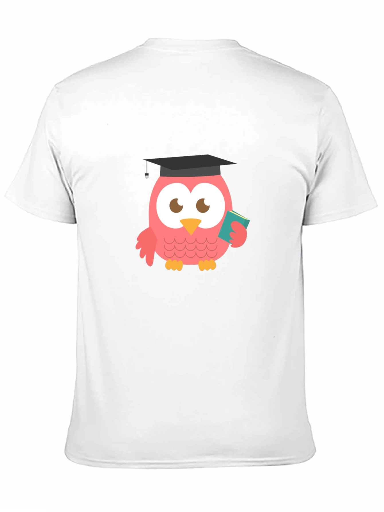 Camiseta Negra con Búho Graduado
