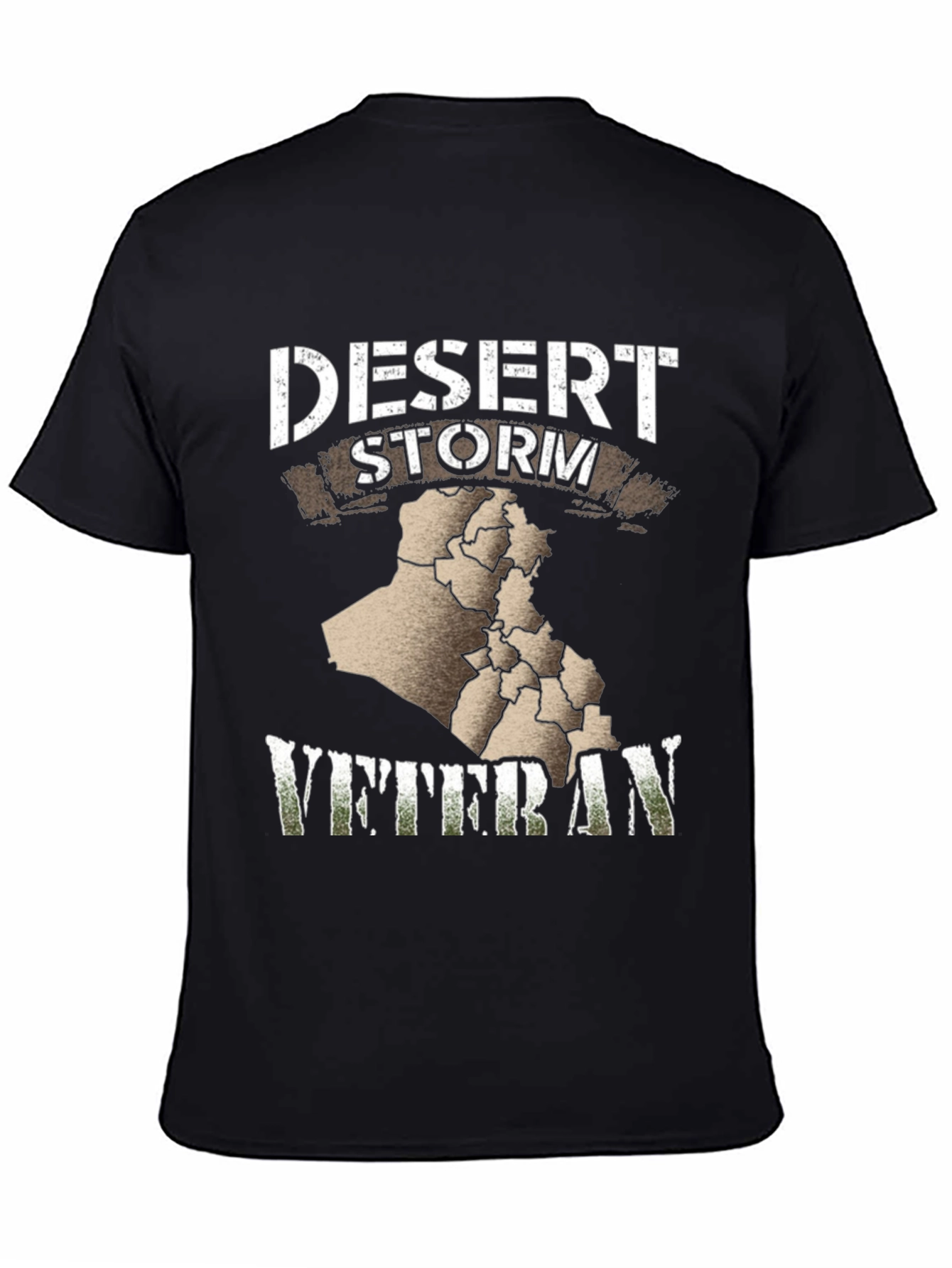 Camiseta Negra Veterano Tormenta del Desierto