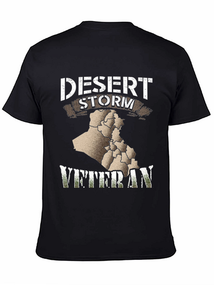 Camiseta Negra Veterano Tormenta del Desierto