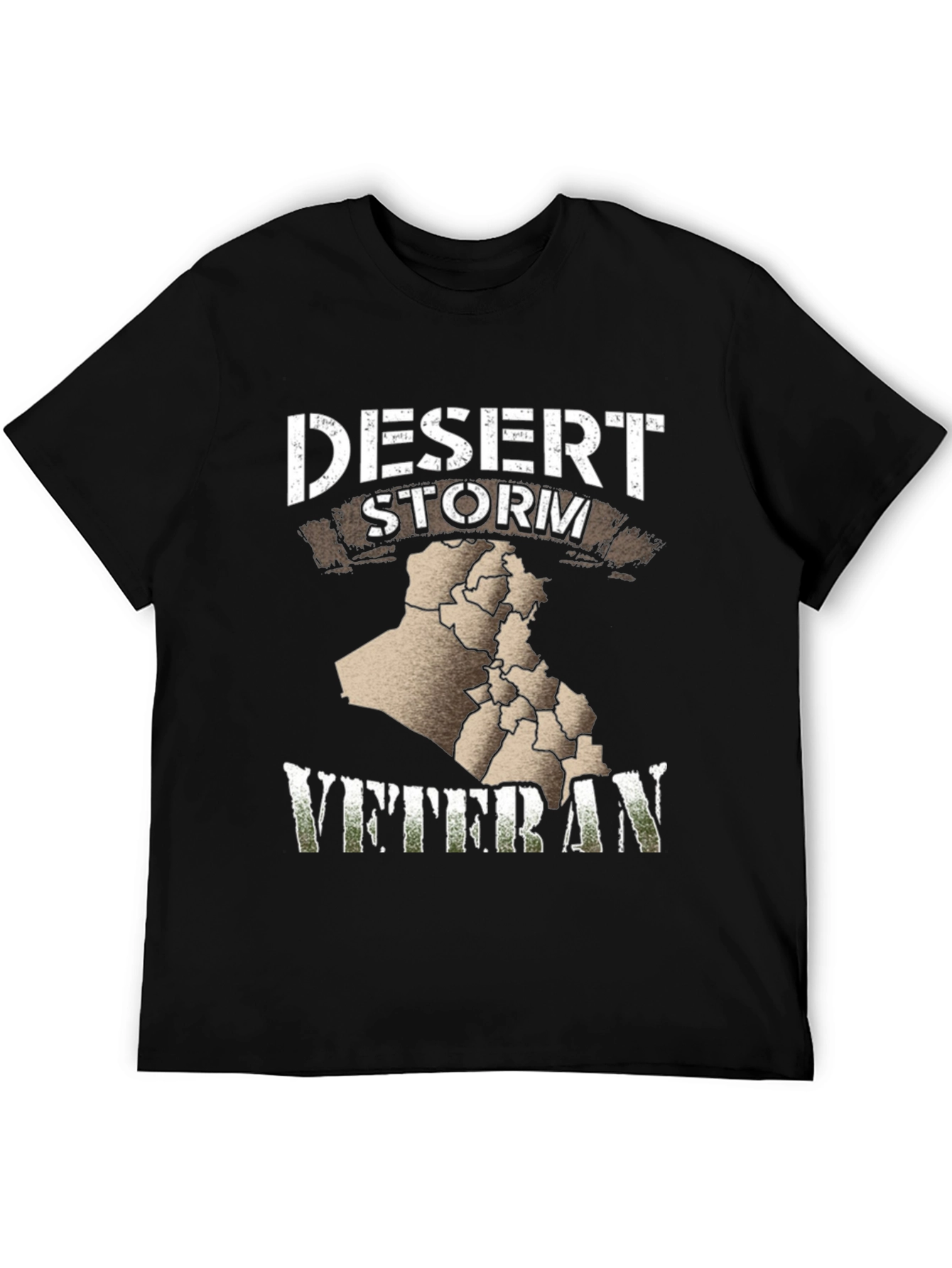Camiseta Negra Veterano Tormenta del Desierto