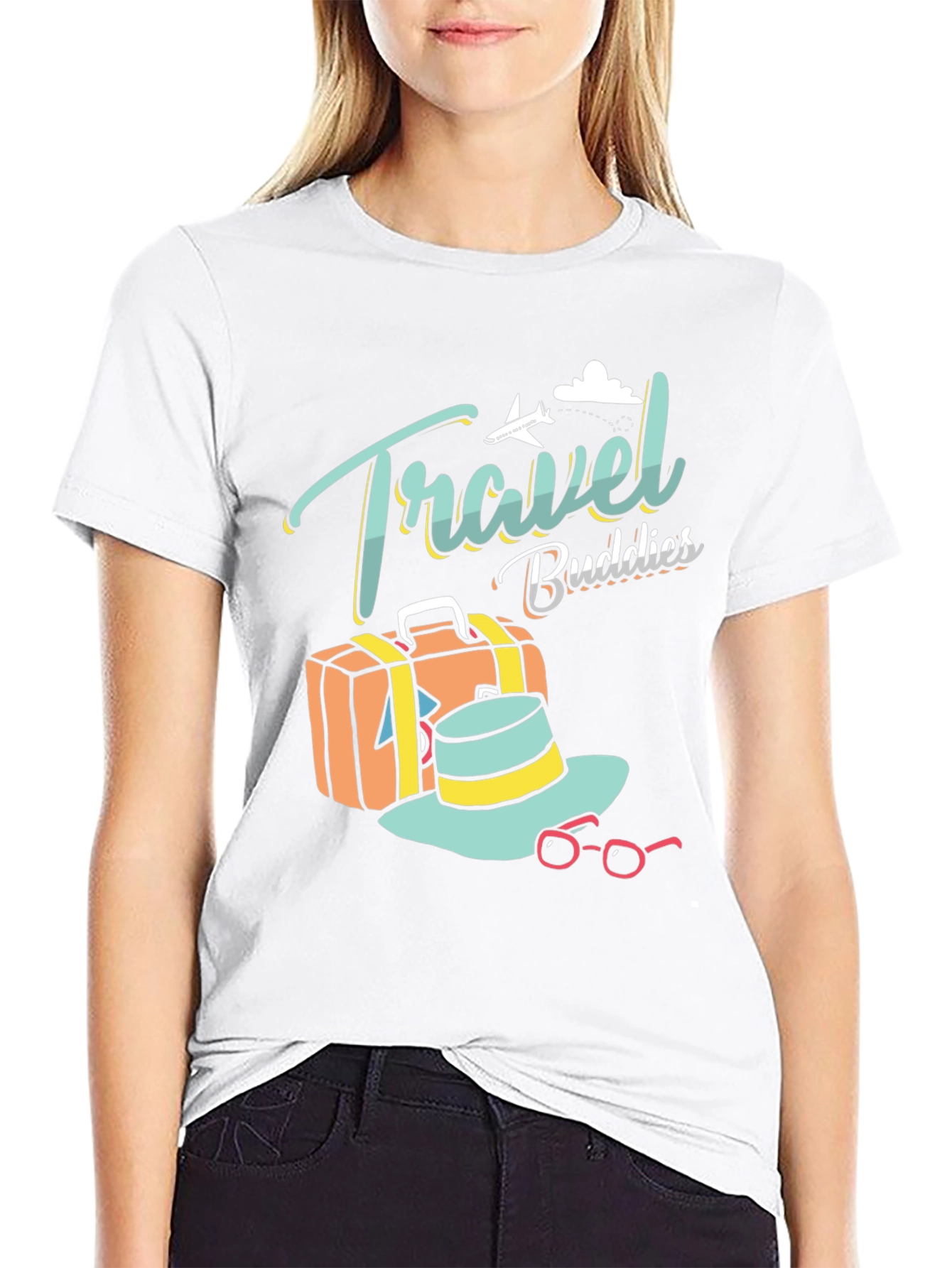 Camiseta Negra Travel Buddies