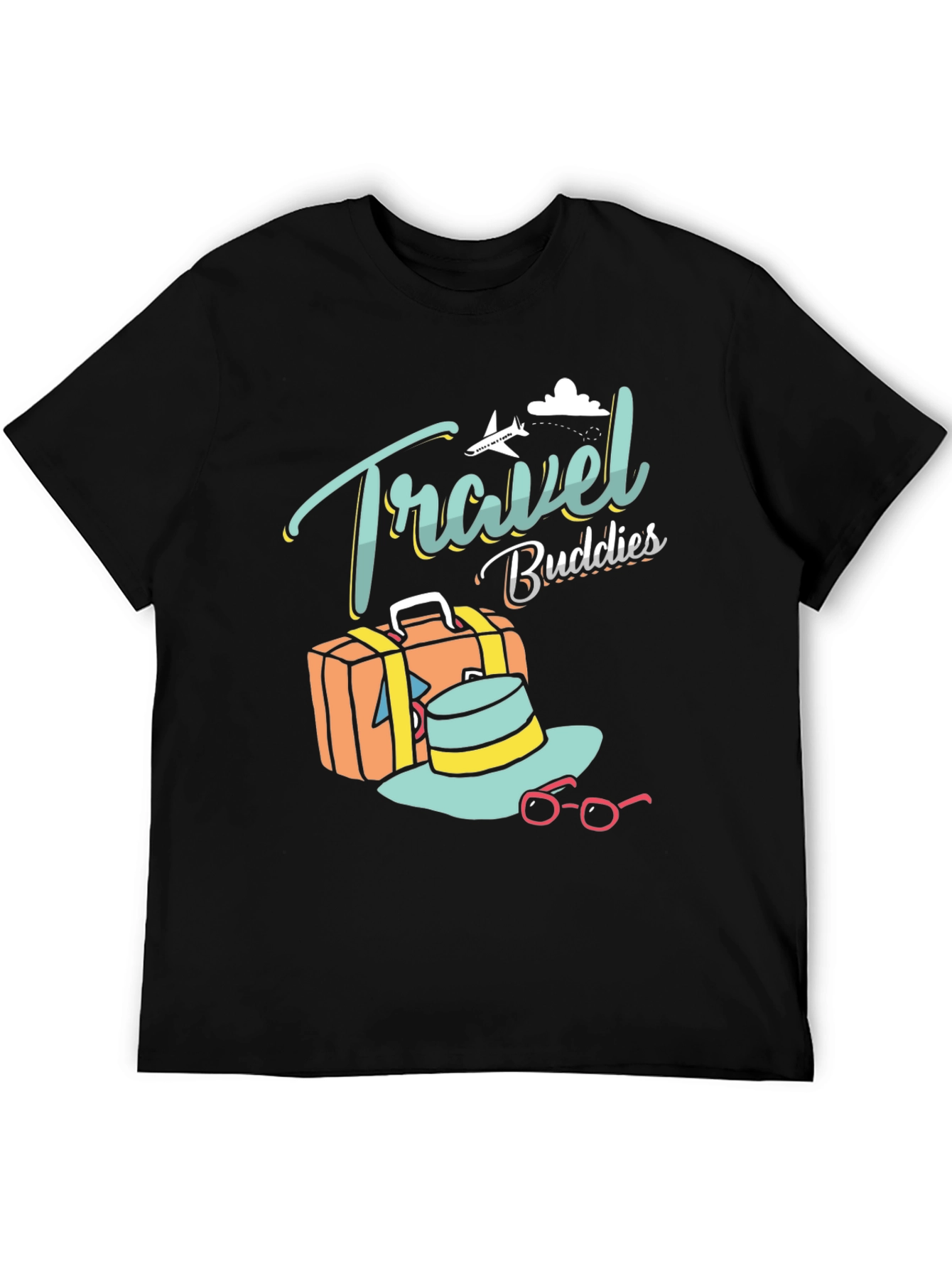 Camiseta Negra Travel Buddies