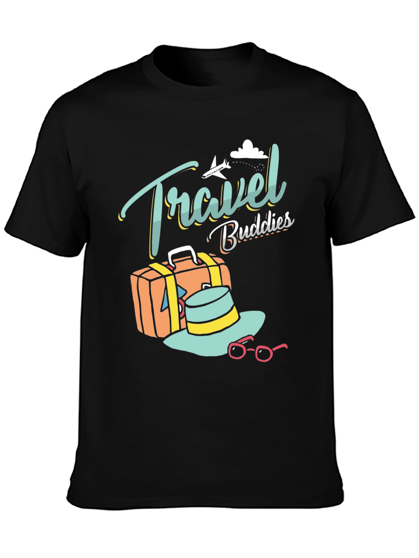 Camiseta Negra Travel Buddies