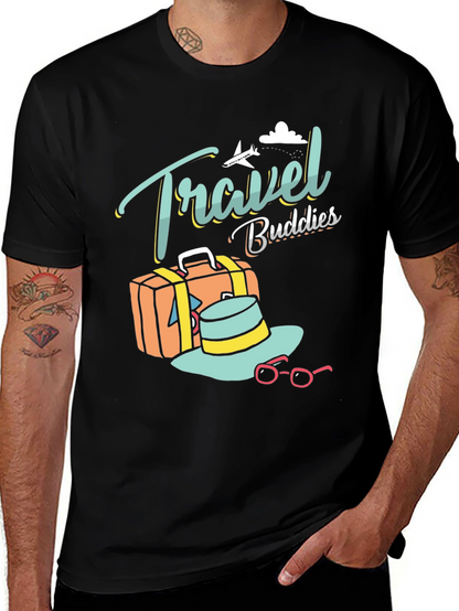 Camiseta Negra Travel Buddies