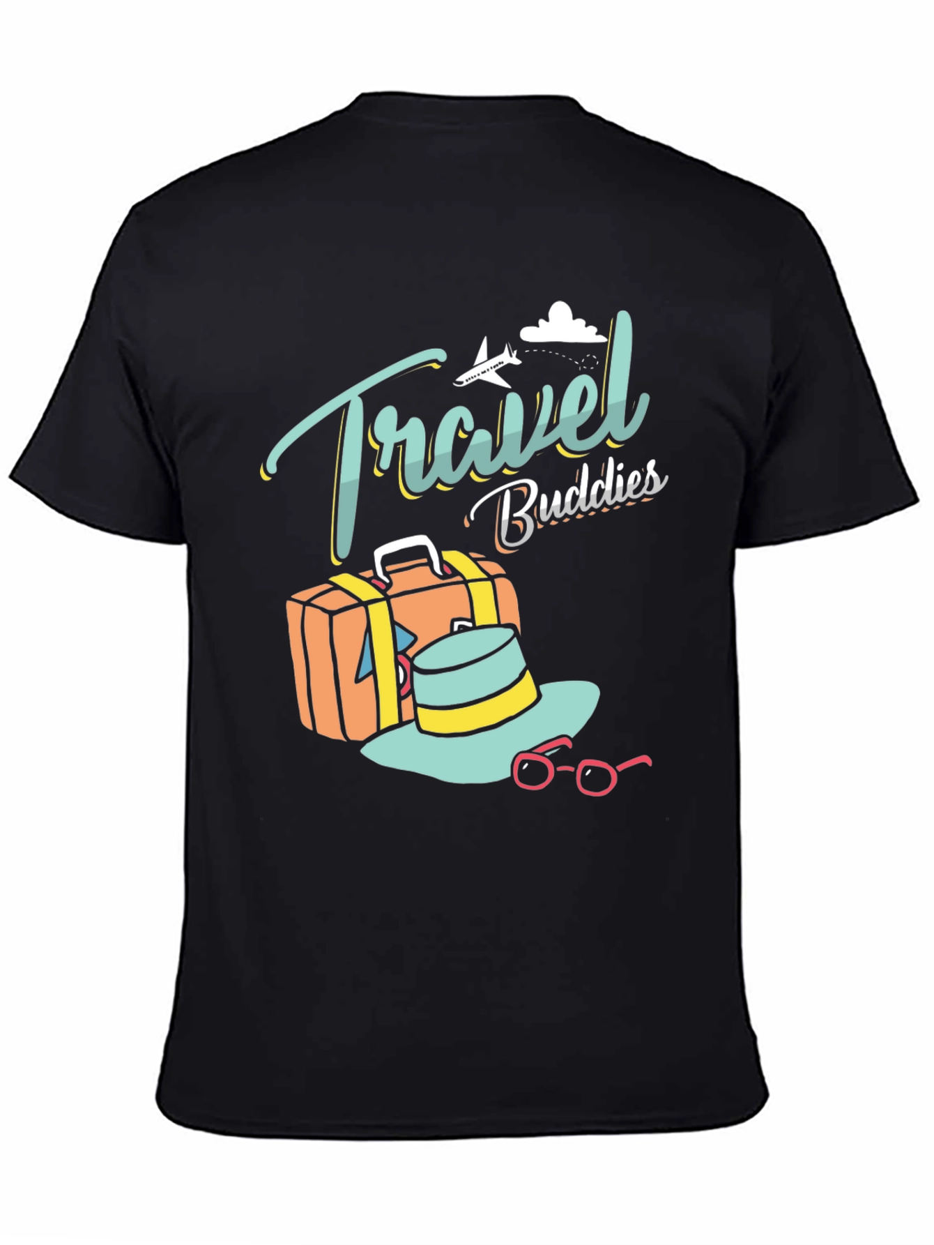 Camiseta Negra Travel Buddies