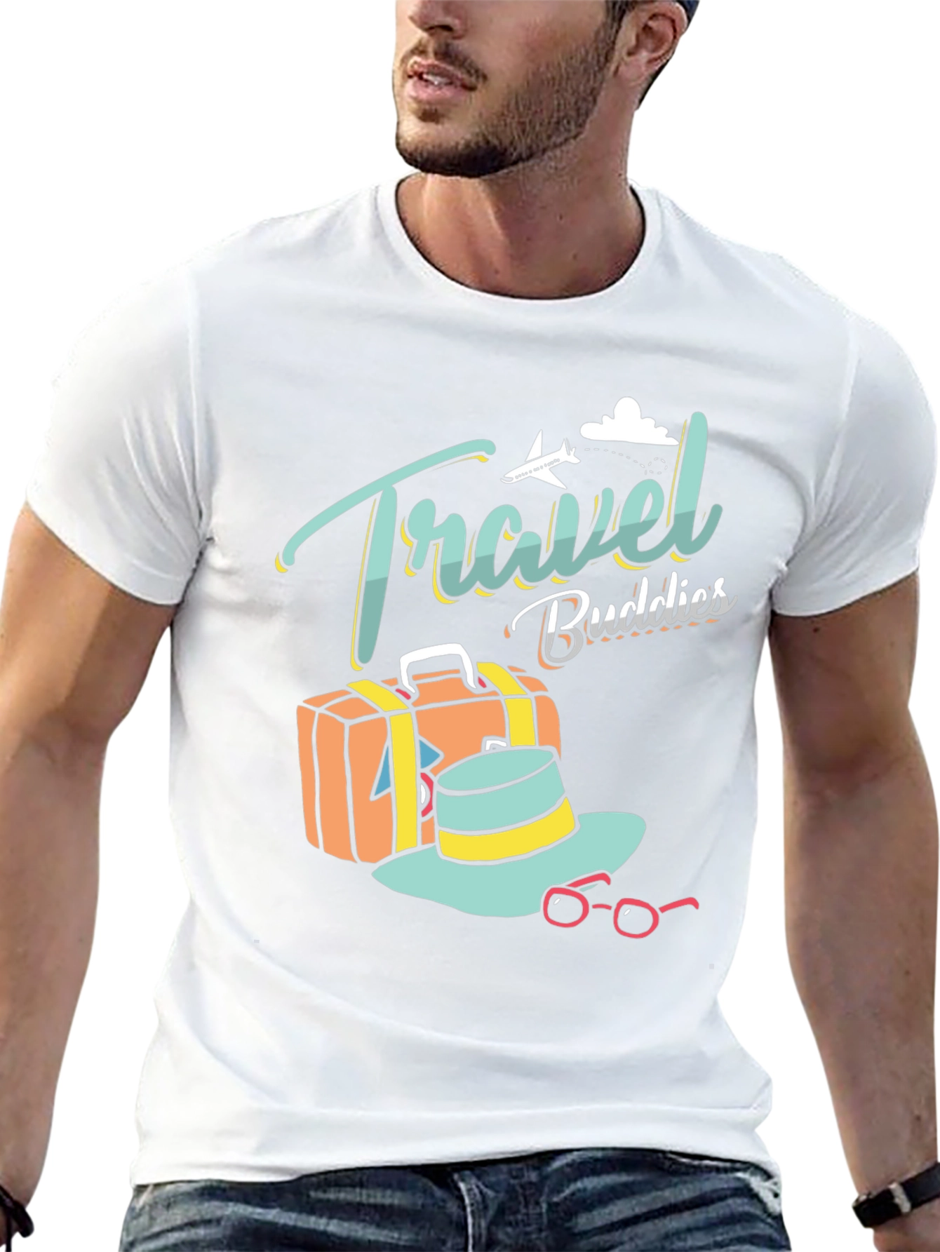 Camiseta Negra Travel Buddies
