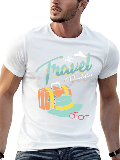 Camiseta Negra Travel Buddies