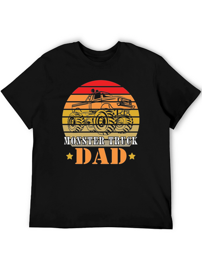 Camiseta Hombre Diseño Retro Monster Truck Dad