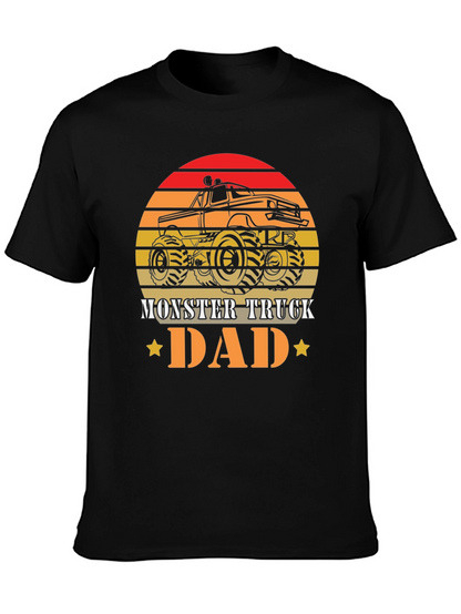 Camiseta Hombre Diseño Retro Monster Truck Dad
