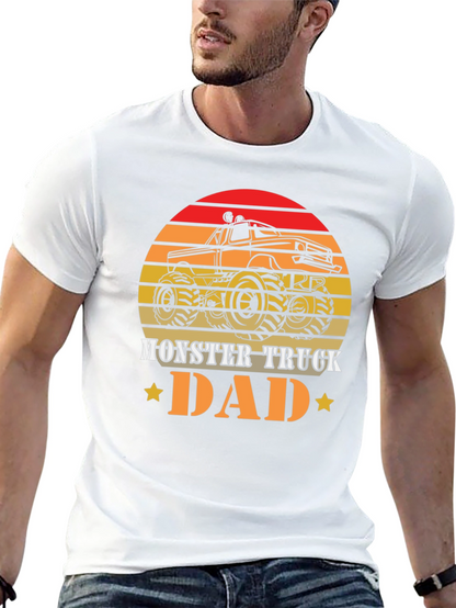 Camiseta Hombre Diseño Retro Monster Truck Dad