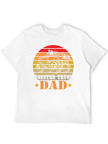 Camiseta Hombre Diseño Retro Monster Truck Dad