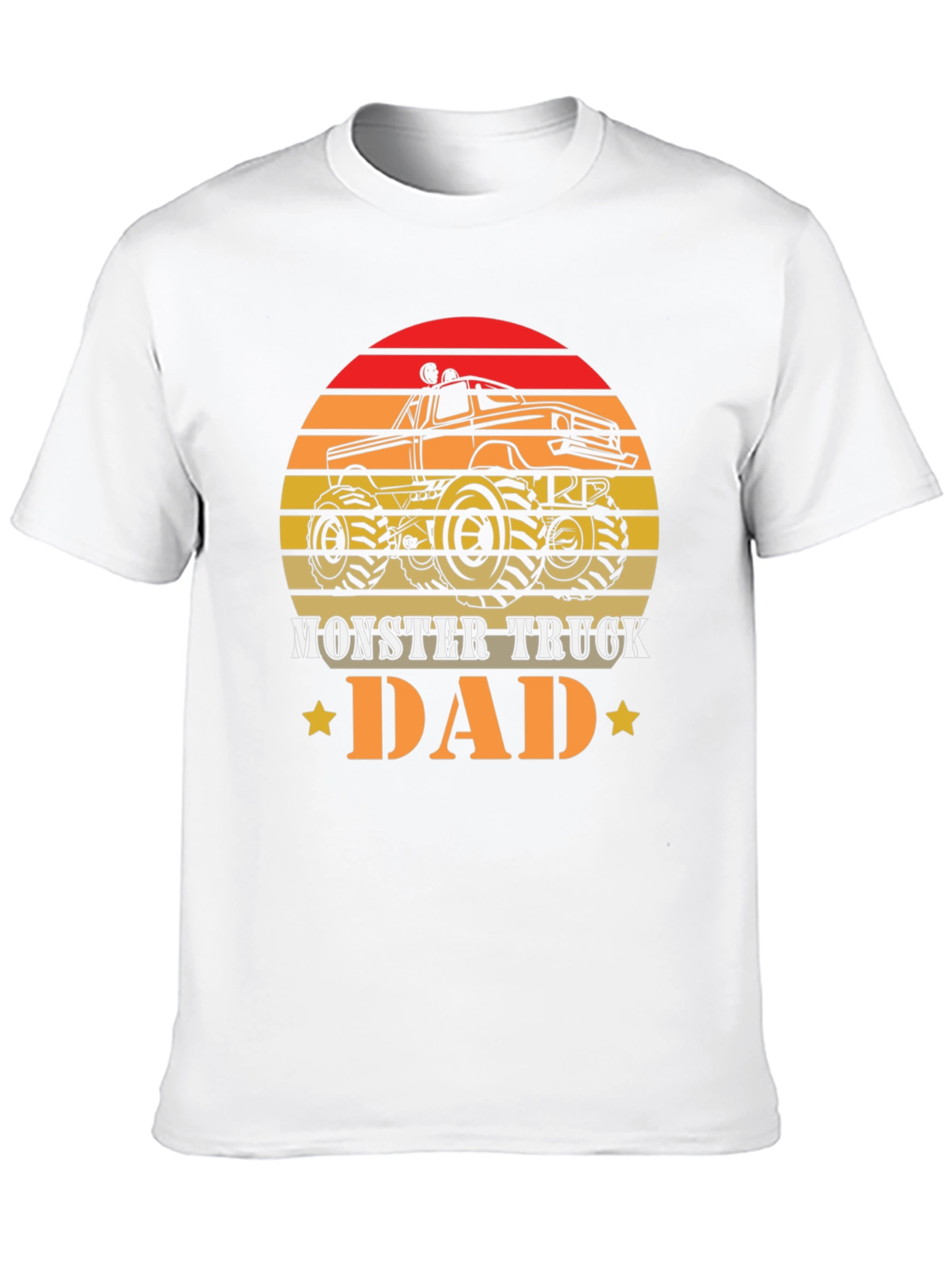 Camiseta Hombre Diseño Retro Monster Truck Dad