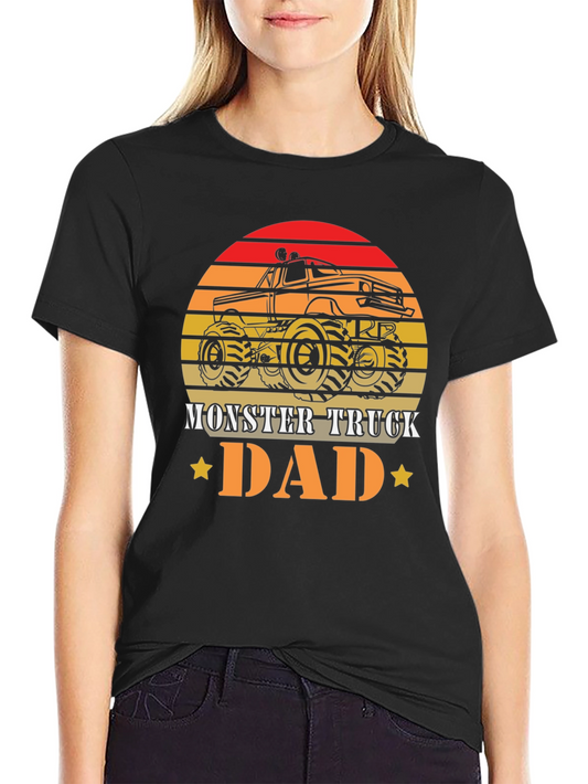 Camiseta Hombre Diseño Retro Monster Truck Dad