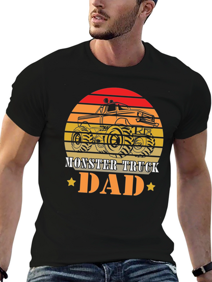 Camiseta Hombre Diseño Retro Monster Truck Dad