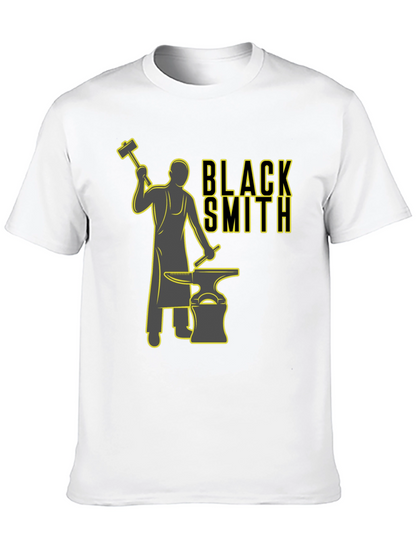 Camiseta Negra Estampada Herrero Forja