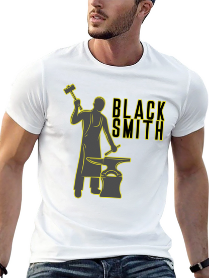 Camiseta Negra Estampada Herrero Forja