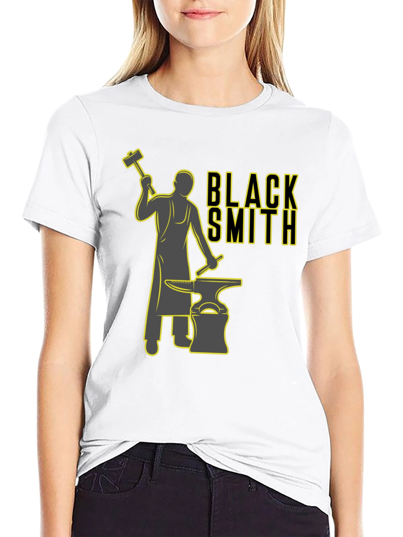 Camiseta Negra Estampada Herrero Forja