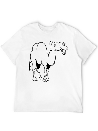 Camiseta Negra con Diseño de Camello