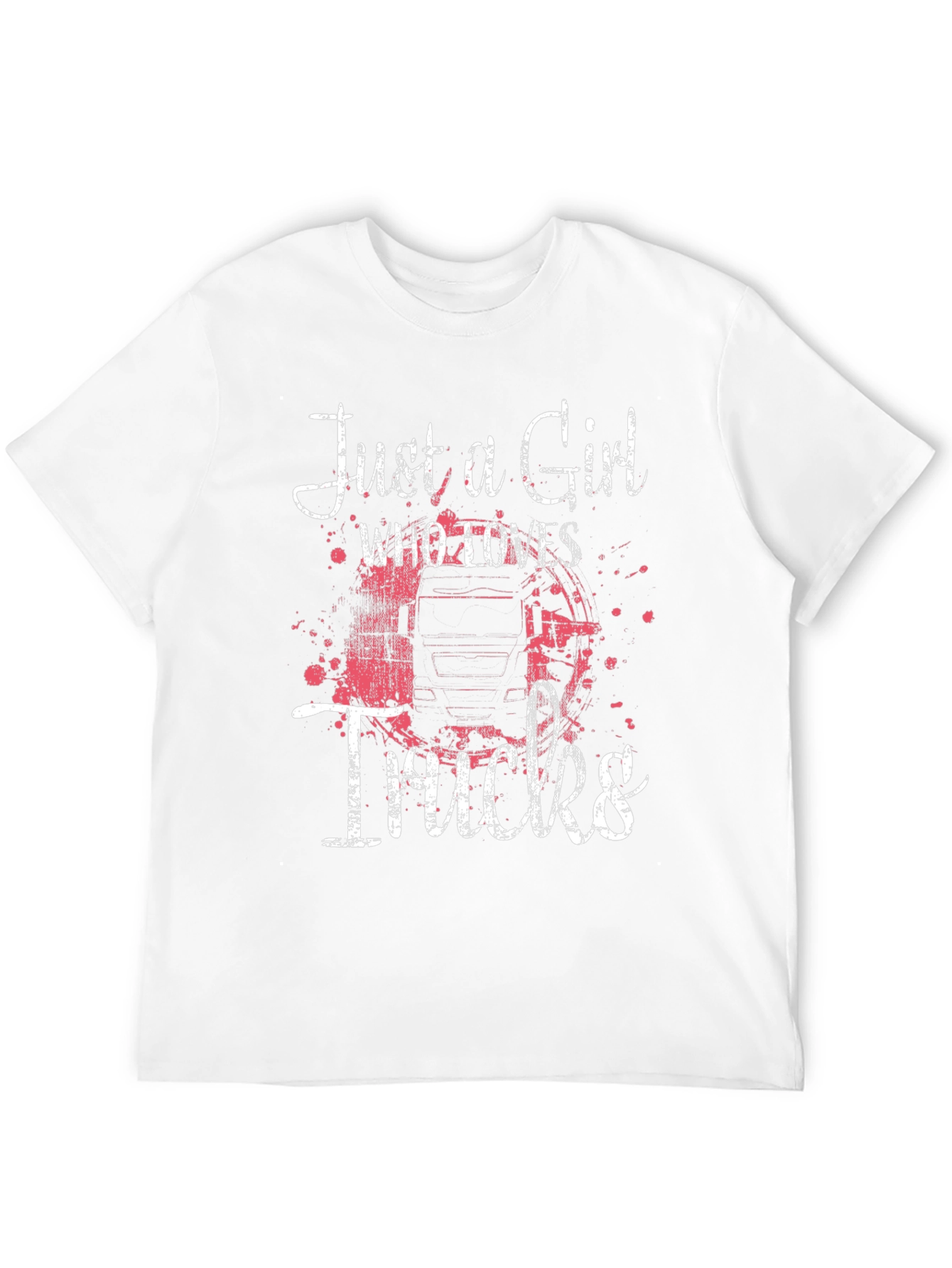 Camiseta Negra Just a Girl Who Loves Trucks