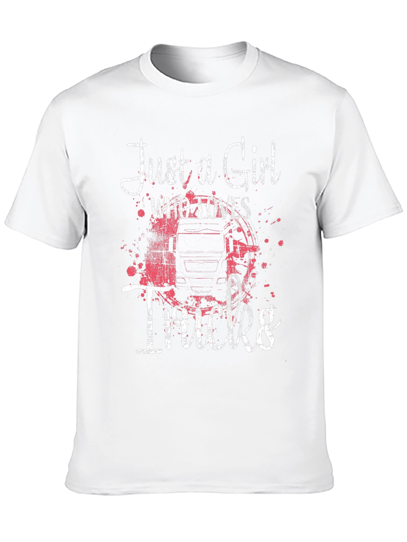 Camiseta Negra Just a Girl Who Loves Trucks