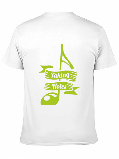 Camiseta Negra Musical Taking Notes