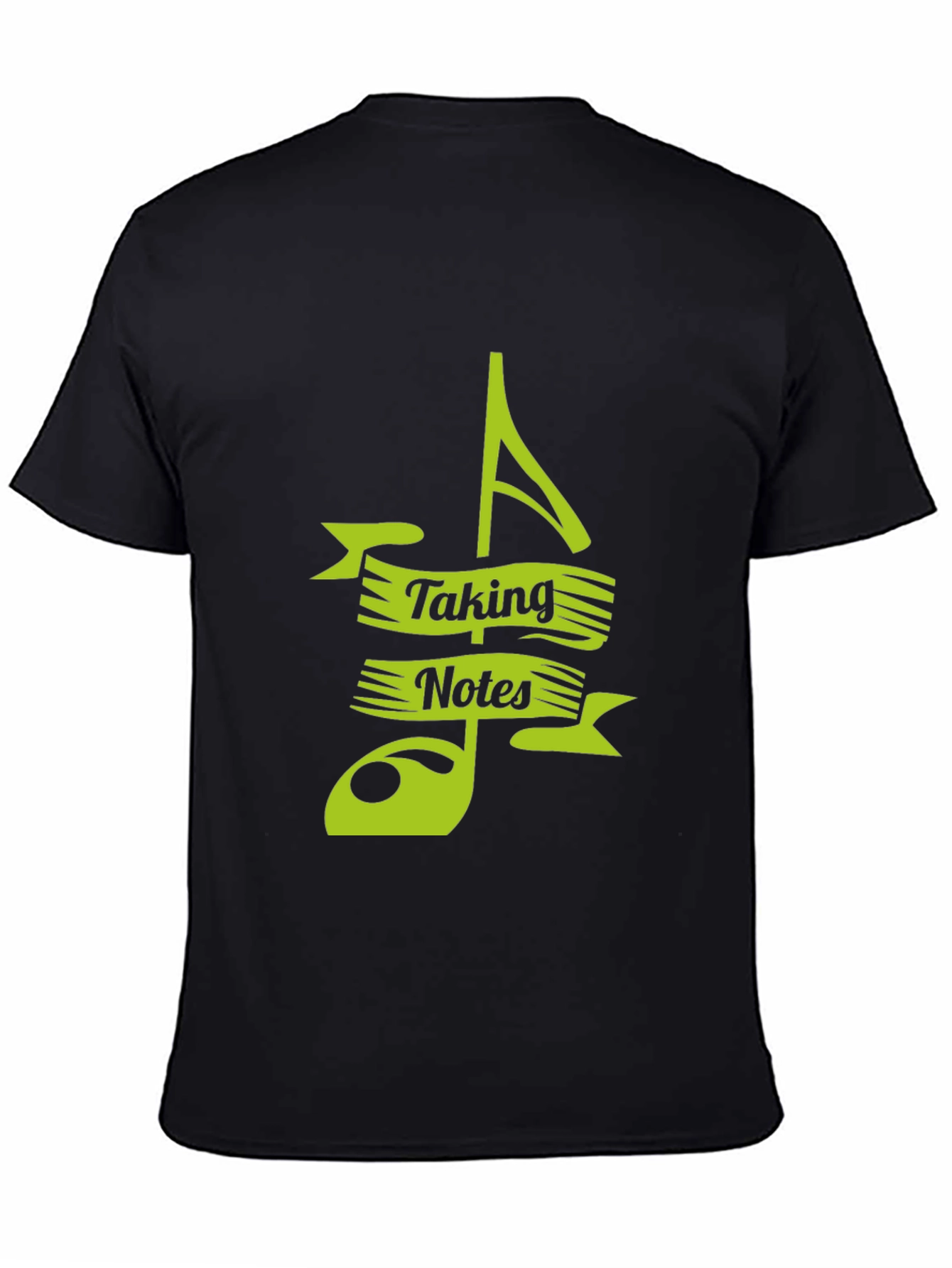 Camiseta Negra Musical Taking Notes