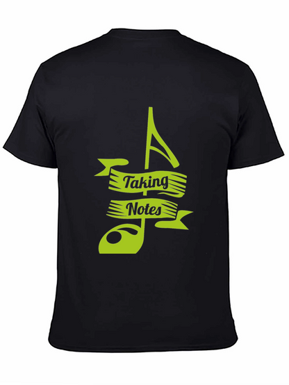 Camiseta Negra Musical Taking Notes