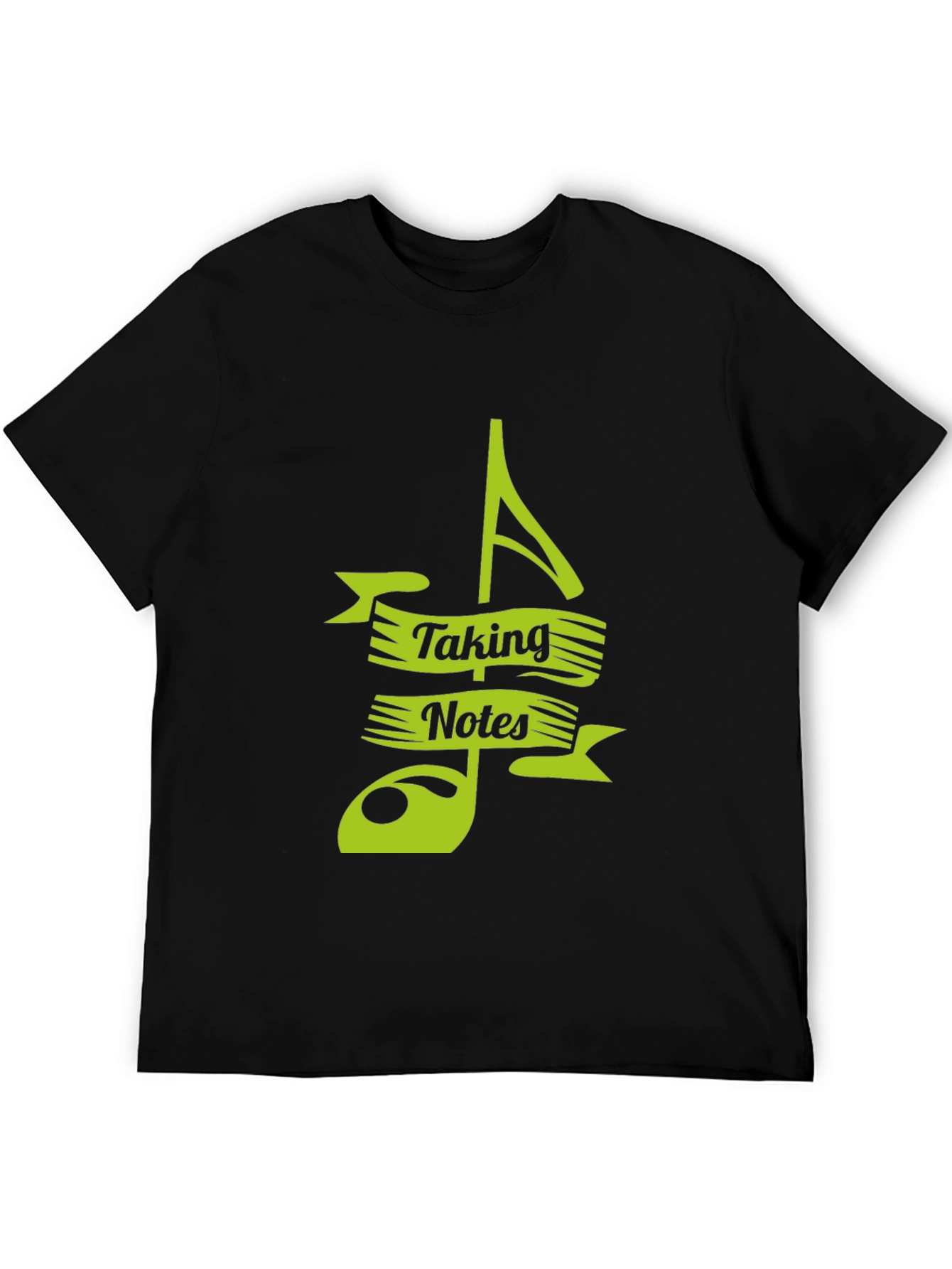 Camiseta Negra Musical Taking Notes