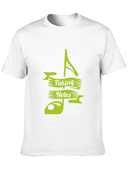 Camiseta Negra Musical Taking Notes