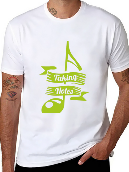 Camiseta Negra Musical Taking Notes
