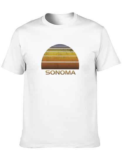 Camiseta Hombre Sonoma Sunset Retro