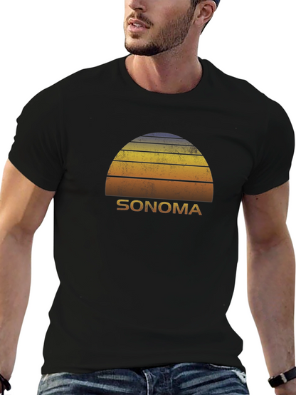 Camiseta Hombre Sonoma Sunset Retro