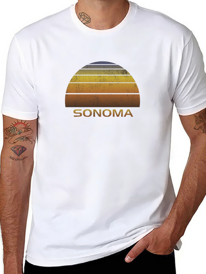 Camiseta Hombre Sonoma Sunset Retro