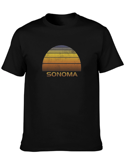 Camiseta Hombre Sonoma Sunset Retro