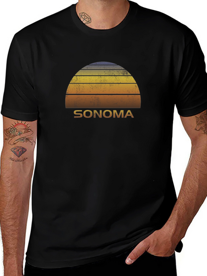 Camiseta Hombre Sonoma Sunset Retro