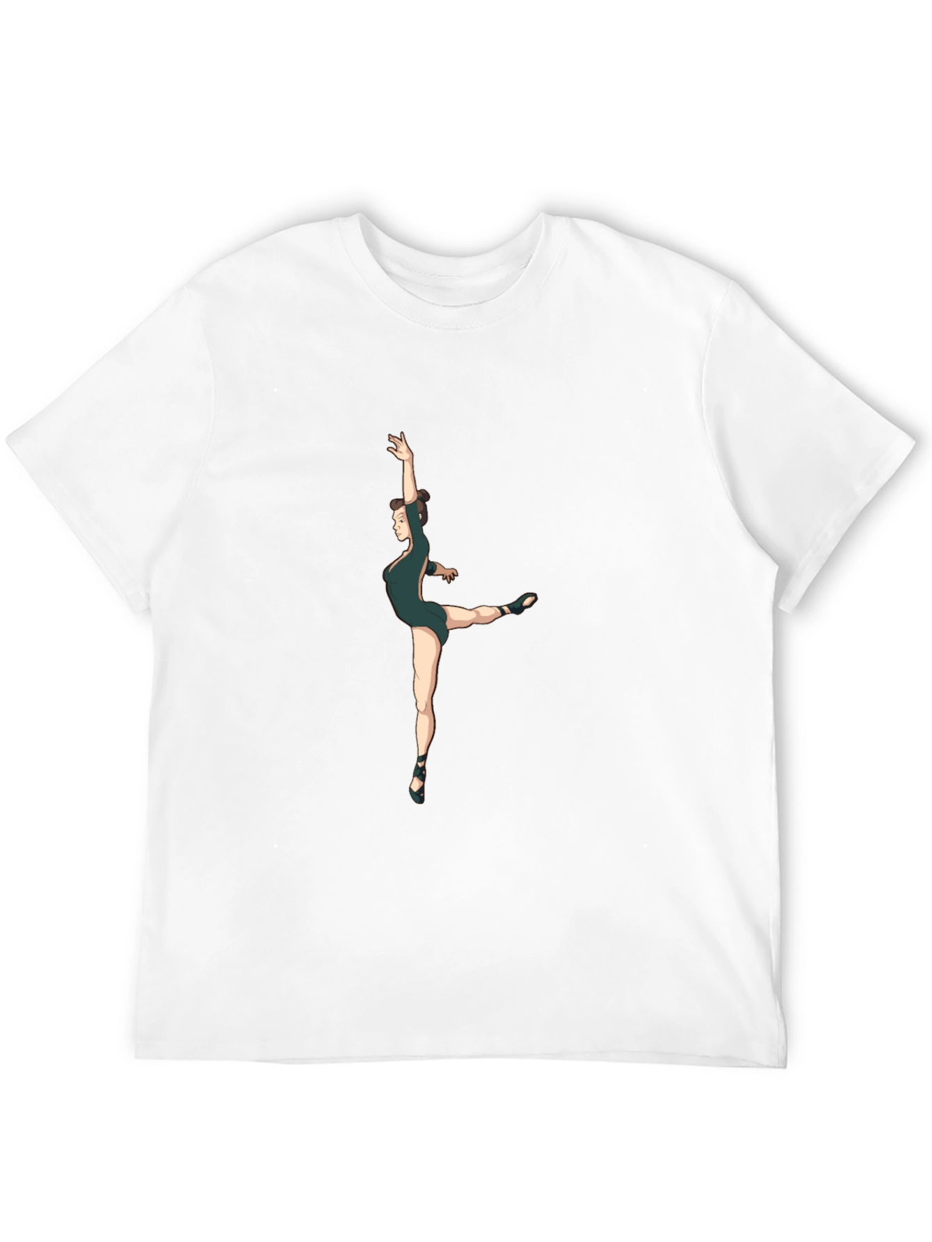 Camiseta Negra Hombre - Diseño Bailarina
