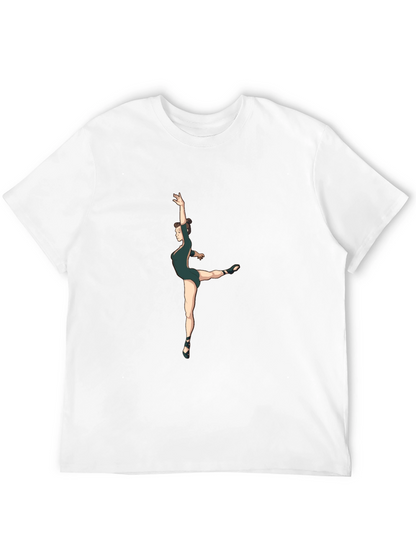 Camiseta Negra Hombre - Diseño Bailarina