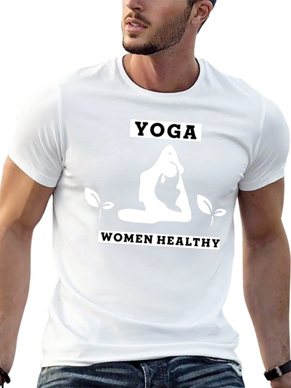 Camiseta Yoga Mujer Saludable Negra