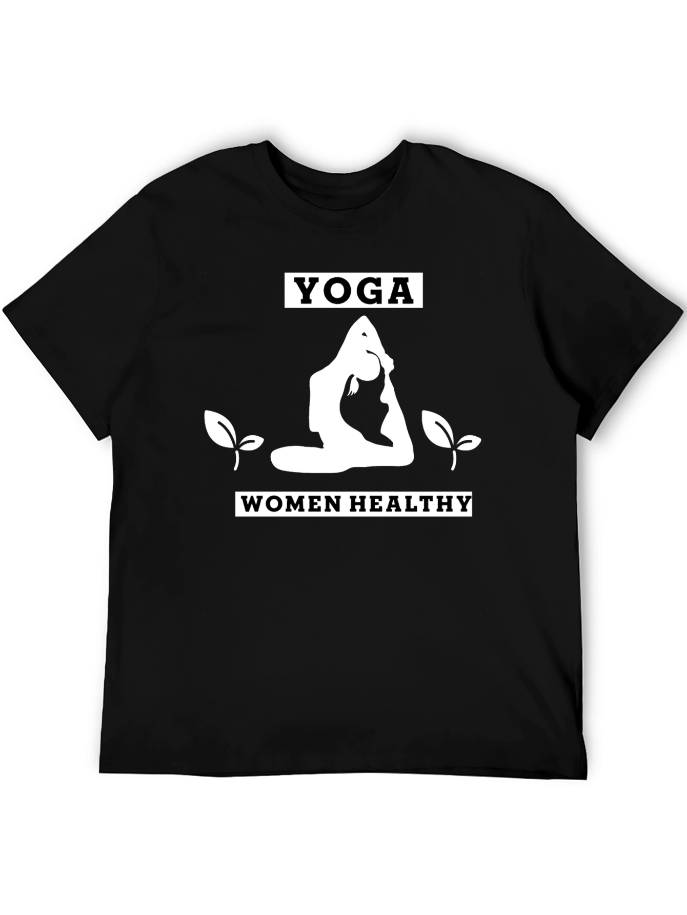 Camiseta Yoga Mujer Saludable Negra