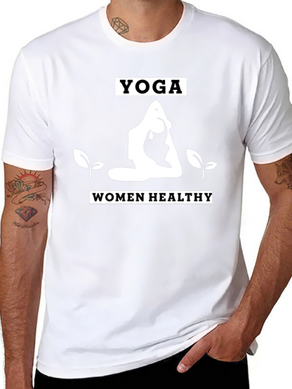 Camiseta Yoga Mujer Saludable Negra