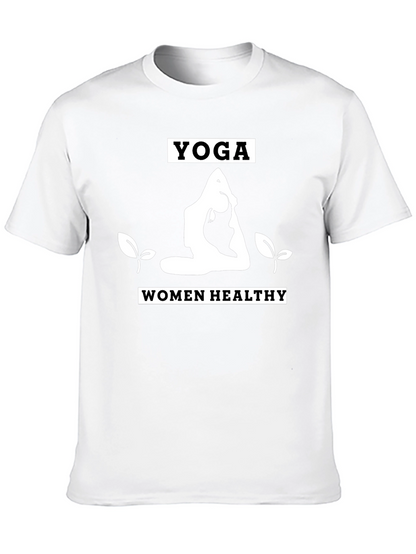 Camiseta Yoga Mujer Saludable Negra