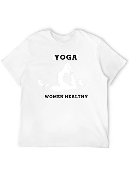 Camiseta Yoga Mujer Saludable Negra